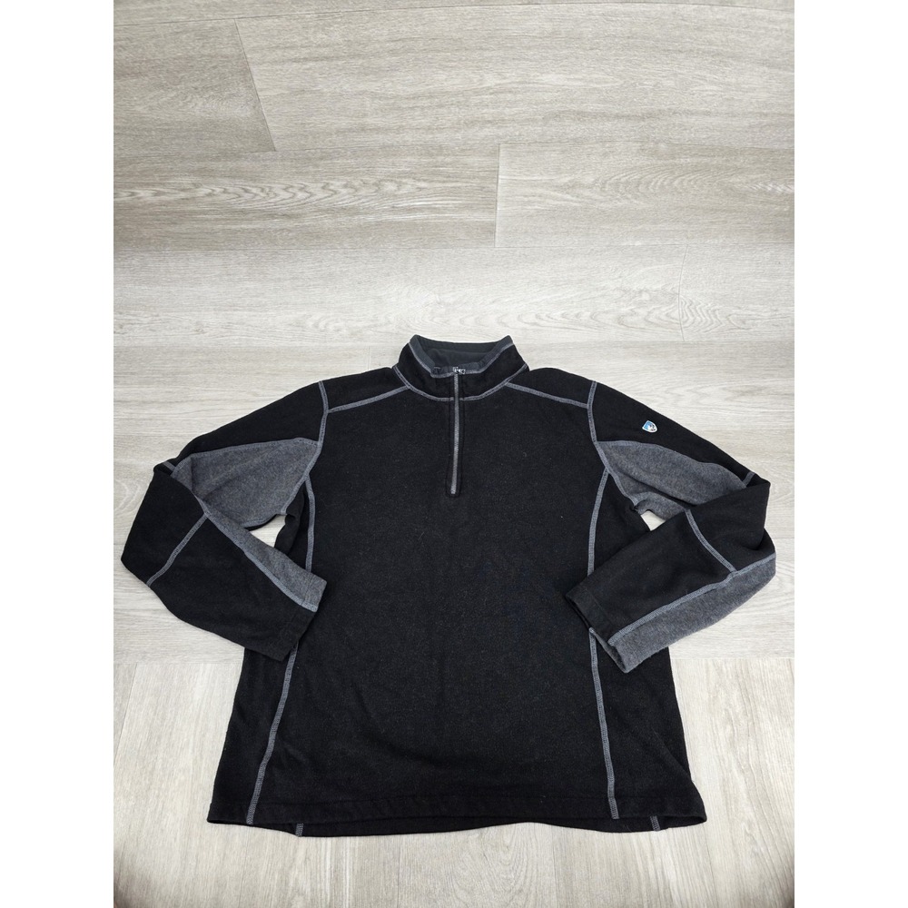 Kuhl Kashmira Men's‎ Size Medium Brown Quarter Zip Fleece Pullover Casual